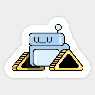 sad robot Sticker